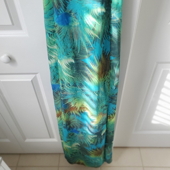 ♡SOLD♡ Luxxel Green Tropical Print Maxi Size S - Picture 7 of 16